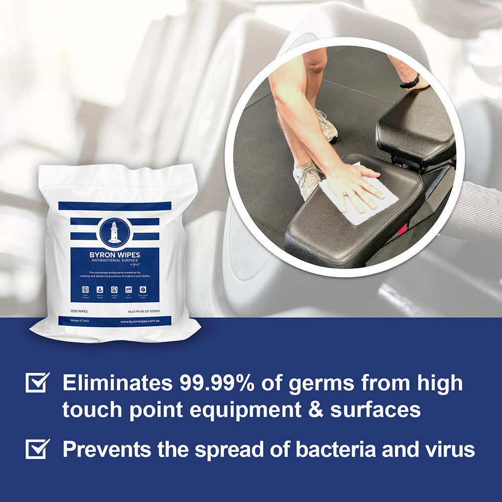 Bulk Antibacterial Wipes x 5 Cartons (20 Rolls x 1200 Wipes per Roll)