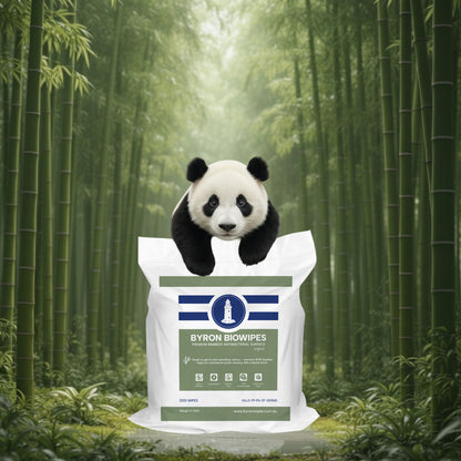 Bulk Antibacterial Bamboo BioWipes x 10 Cartons (40 Rolls x 1200 Wipes per Roll)