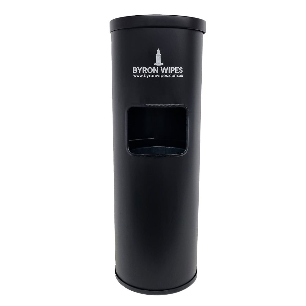 Matte Black Powder Coated Free Standing Dispenser